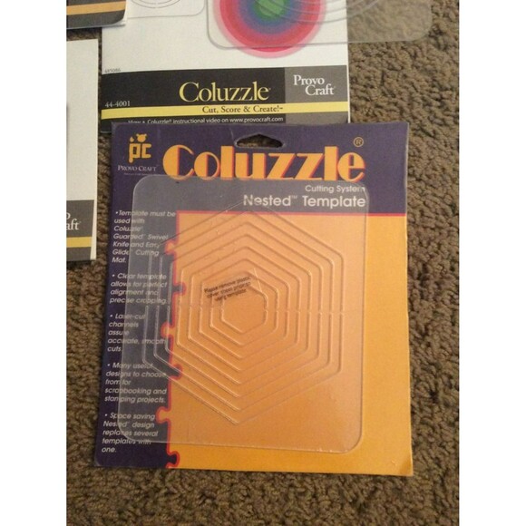 4 Coluzzle Cutting Templates by Provo Craft B18 - Picture 2 of 5